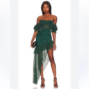 MAJORELLE Kayleigh Gown in Deep Teal NWT